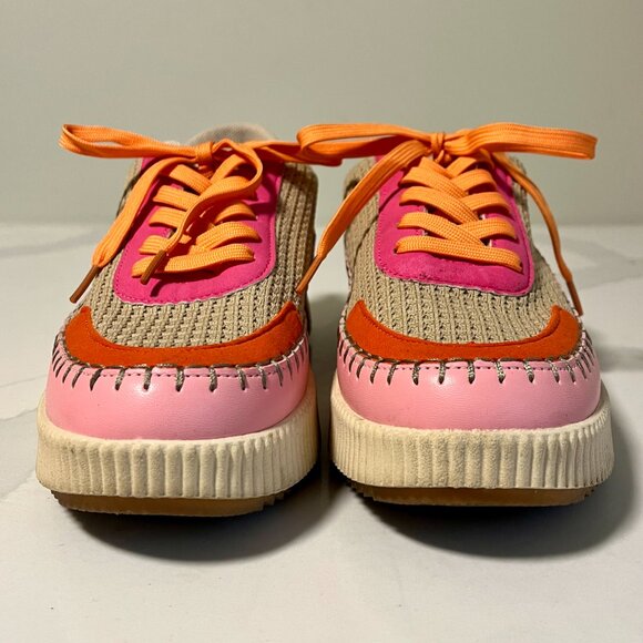 Nicole Miller Brita Pink Multi Platform Sneakers – Size 10 - Picture 3 of 10